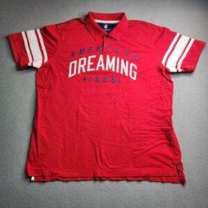 Rocawear Shirt Polo Mens Size XXXL Classic American Dreaming 1999 Red White Blue